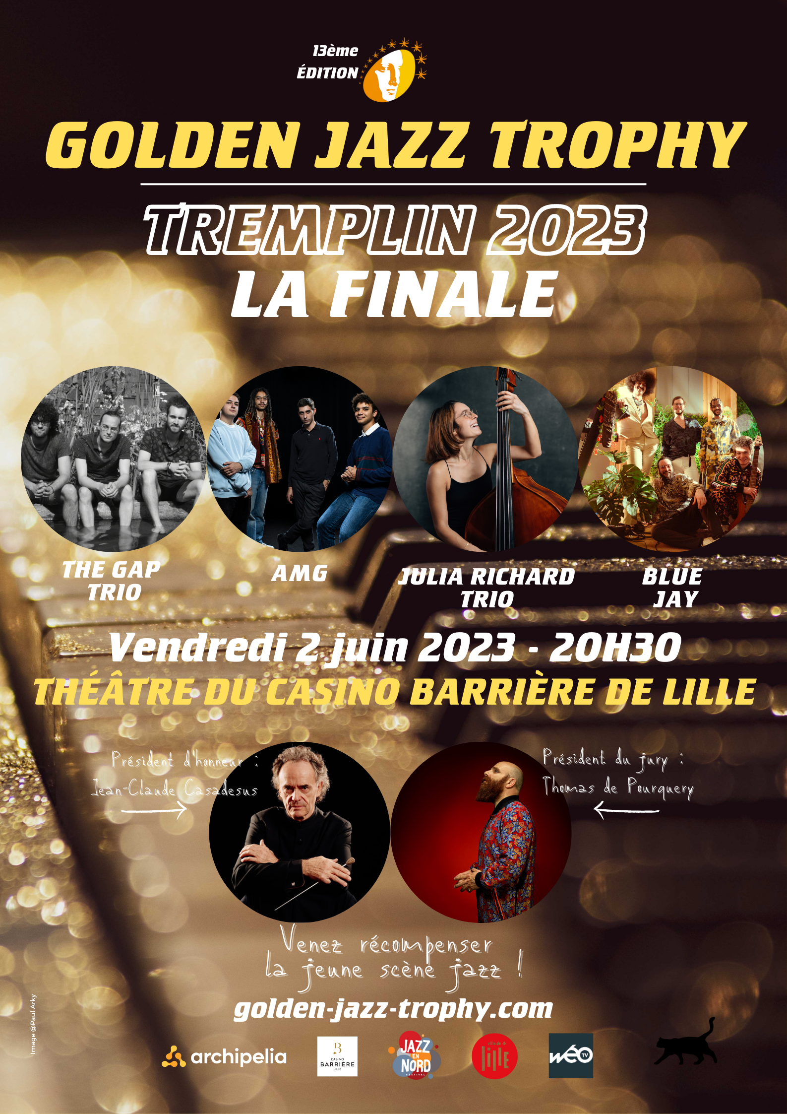 Affiche golden jazz trophy 2023