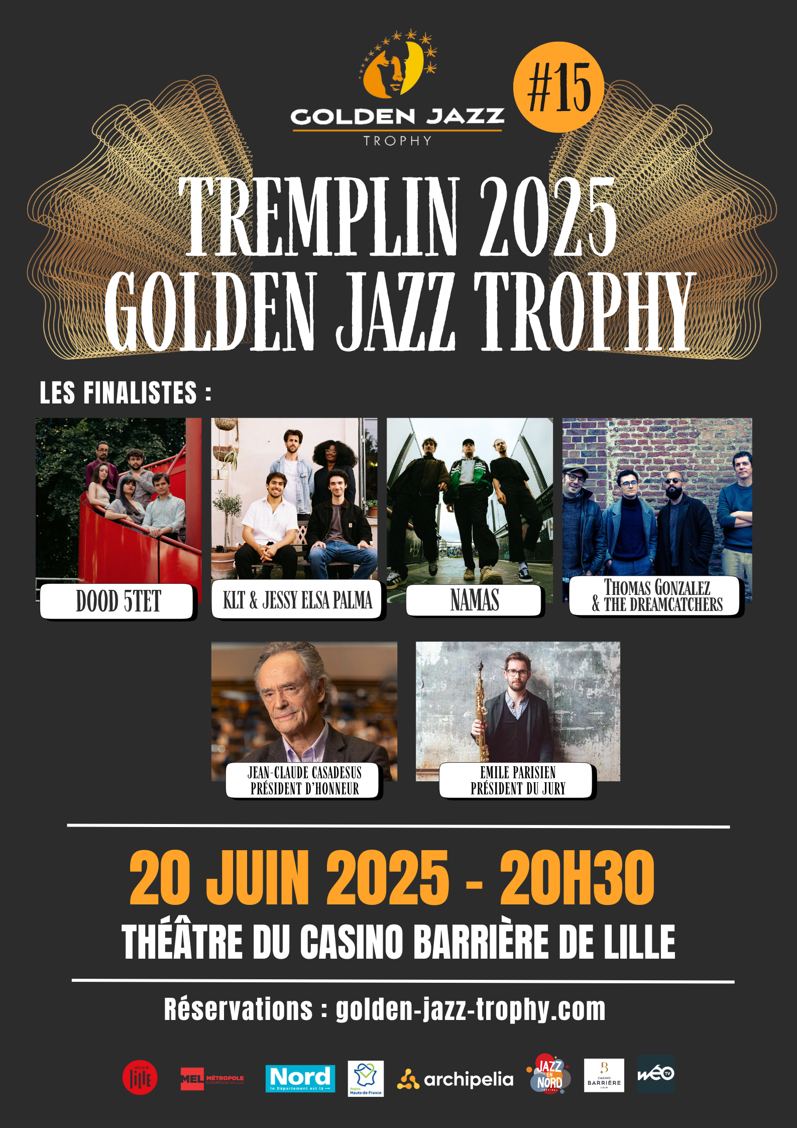 Affiche golden jazz trophy 2023